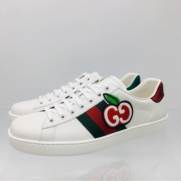 Gucci Ace GG Apple 611376 DOPEO 9064 Sneakers Size G UK 7.5 US 8 regular - Picture 5 of 16